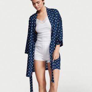 Victoria's Secret Lightweight Cotton Three-Piece Robe Set